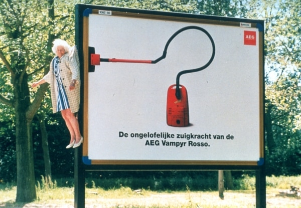 Outdoor advertising for AEG, Holland