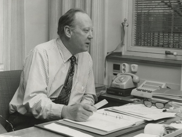 Hans Werthén, CEO of Electrolux, at his desk