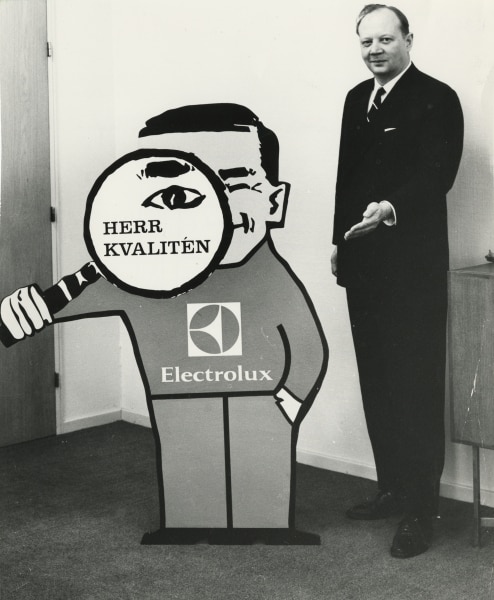 1968 photo of Hans Werthén, also known as Mr Quality, as newly appointed CEO of Electrolux